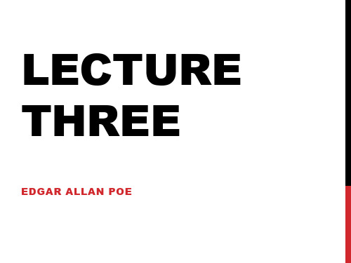 Lecture Three