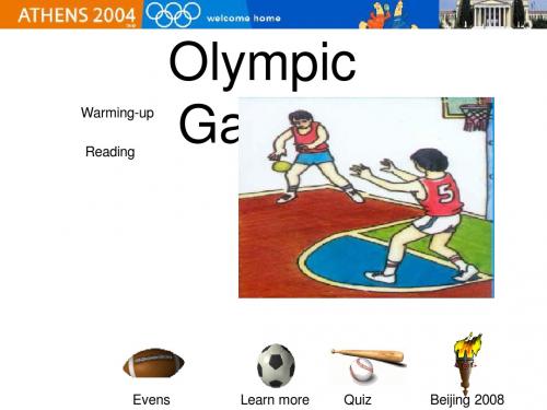 the_olympic_games_warming_up_reading课件