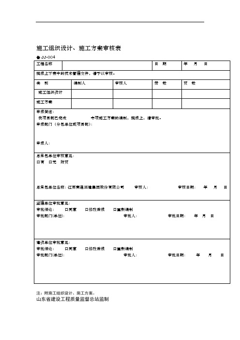 完整word版审核表