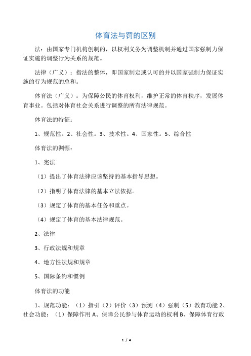 体育法学
