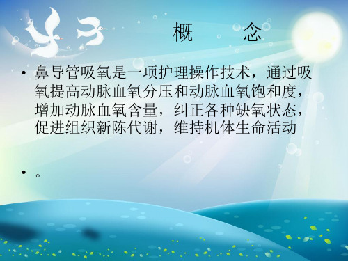 鼻导管给氧法课件