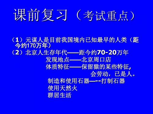 星罗棋布的氏族聚落
