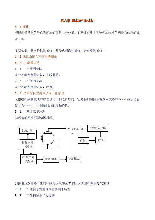 第六章频率特性测试仪