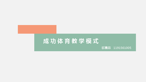 成功体育教学模式