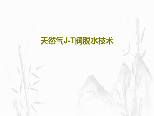 天然气J-T阀脱水技术共22页