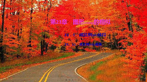 九年级数学上册 第23章 图形的相似23.1 成比例线段 1成比例线段作业课件