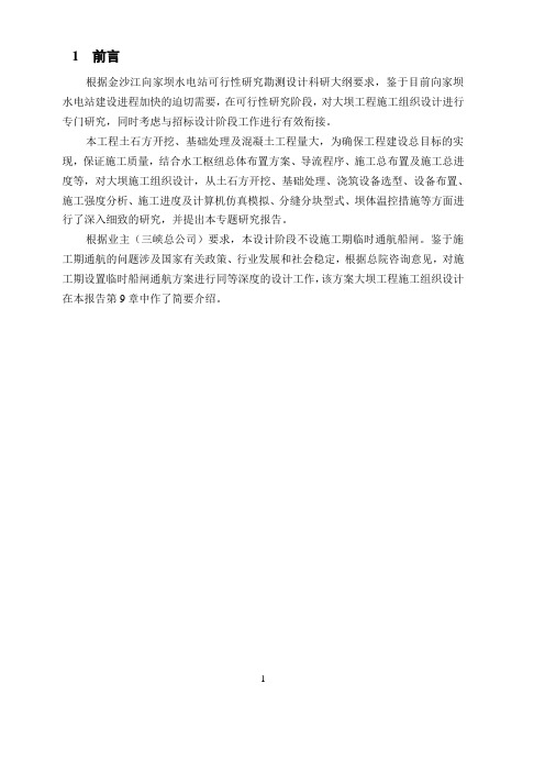 大坝施工专题报告(通仓)(2004-2)
