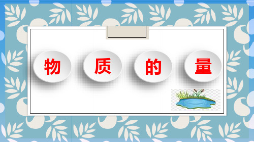 物质的量 高中化学必修一教学课件PPT 人教版