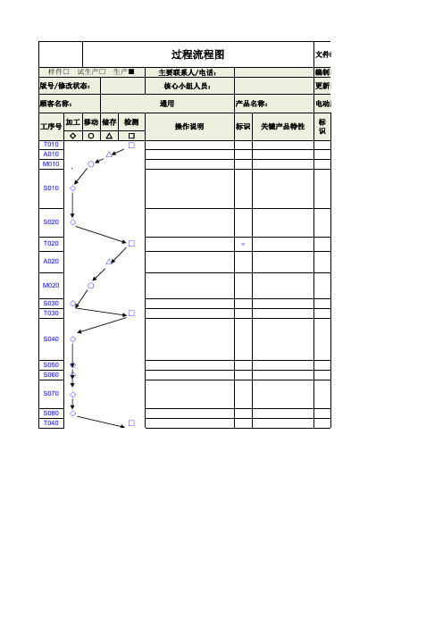 过程流程图(模板)