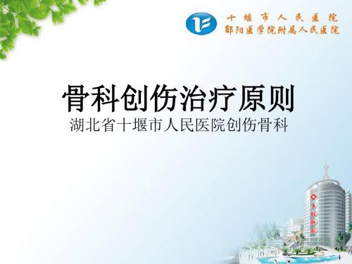 骨科创伤治疗原则