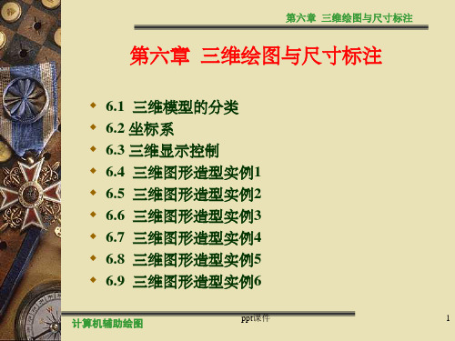 【AUTOCAD课件】计算机辅助绘图第6章