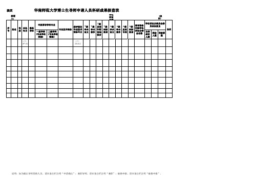 科研成果核查表