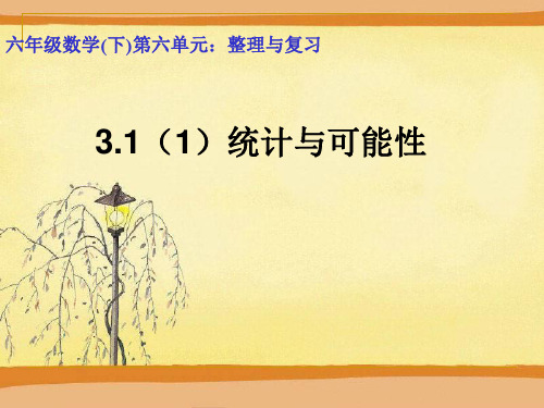 青岛版小学六年级数学下册总复习-统计与可能性(1)