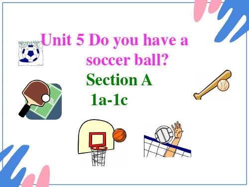 Unit 5 Do you have a soccer ball_