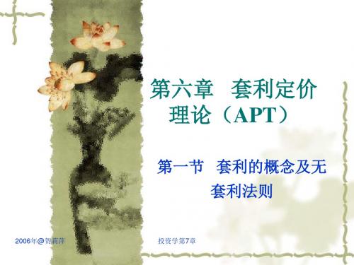 第6章套利定价理论APT