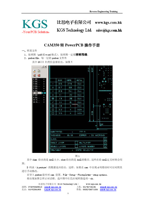 CAM350 将GerBer转Power PCB档操作手册