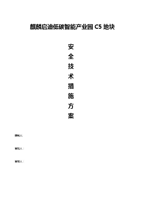 (安全生产)C5地块安全管理方案