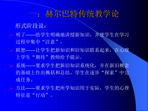 教学理论流派简介