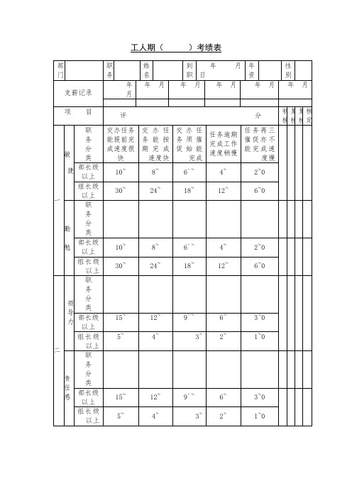 最新整理第三节工人期考绩.doc