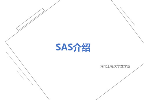 1.SAS介绍