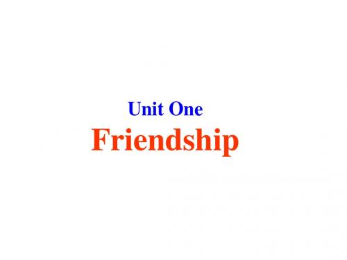 高一英语Friendship课件2