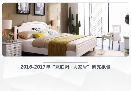 2016-2017年“互联网+大家居”研究报告