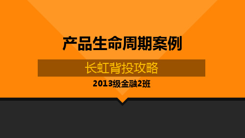 产品生命周期,海外投资案例——长虹