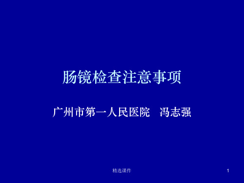 肠镜检查注意事项(整理)ppt课件