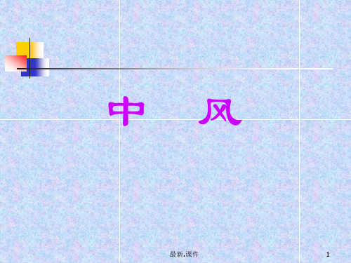 中医内科学-6中风经典.ppt