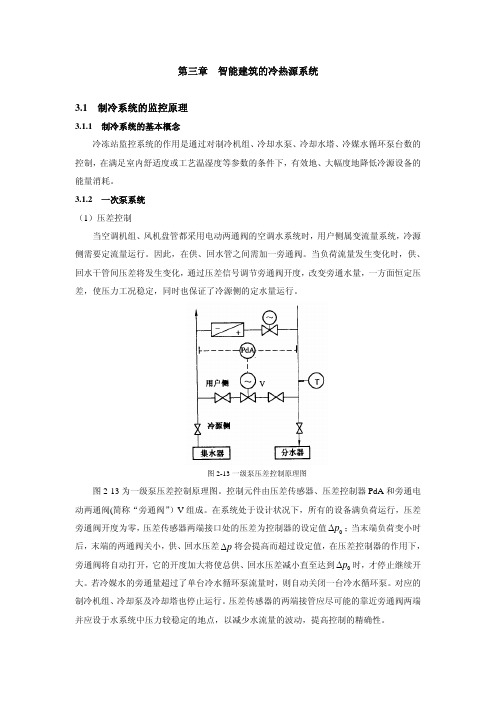 第三节智能建筑新新的冷热源系统31制冷系统的监控原理pΔ;