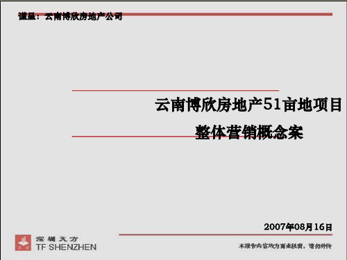 某地区项目管理及整体营销管理知识概念(PPT 100页)