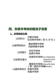 杂质半导体的载流子浓度