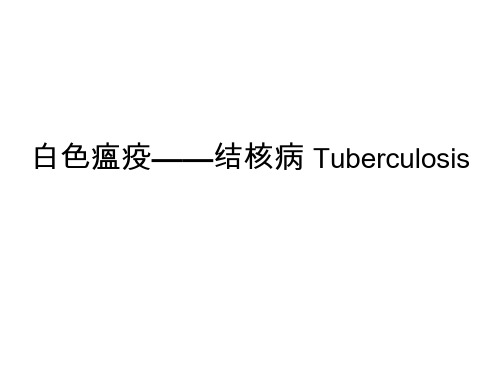 结核病的历史(The History of Tuberculosis)