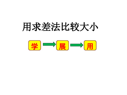人教版七年级下册数学：阅读与思考 用求差法比较大小 