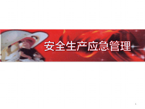 《安全生产应急管理》最新PPT课件