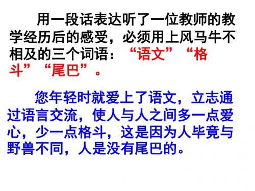 高考复习语言表达扩展篇ppt