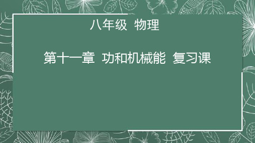 第十一章  功和机械能  复习课八年级 物理