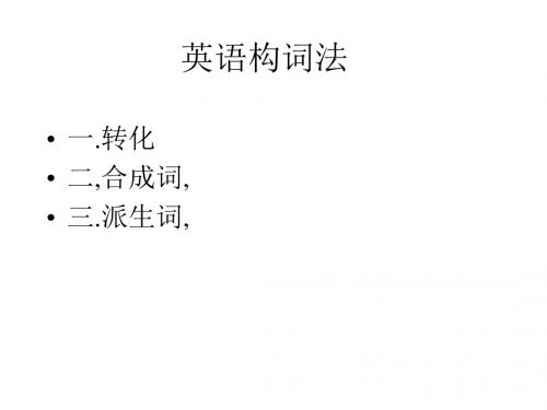 高考构词法复习课件优秀版