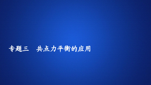 人教版(2019)高一物理必修一 第三章 专题三 共点力平衡的应用 课件(共41张PPT)