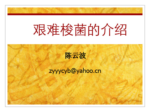 艰难梭菌