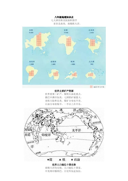 福建省八年级地理会考总复习