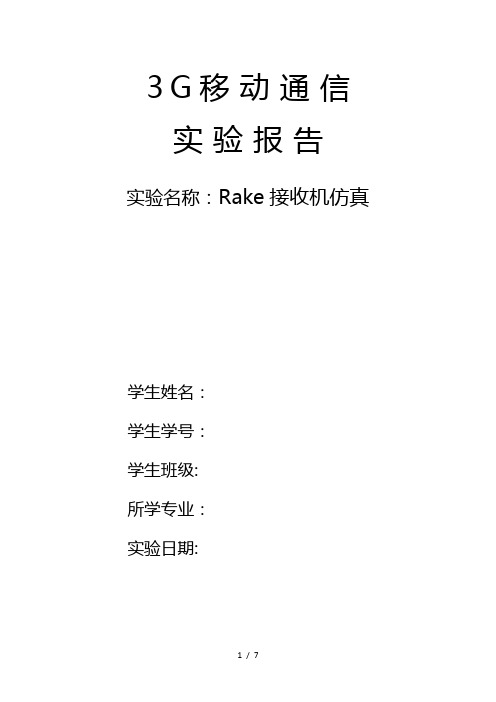 Rake接收机仿真