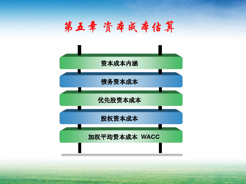 财务管理教学课件 第五章 资本成本估算