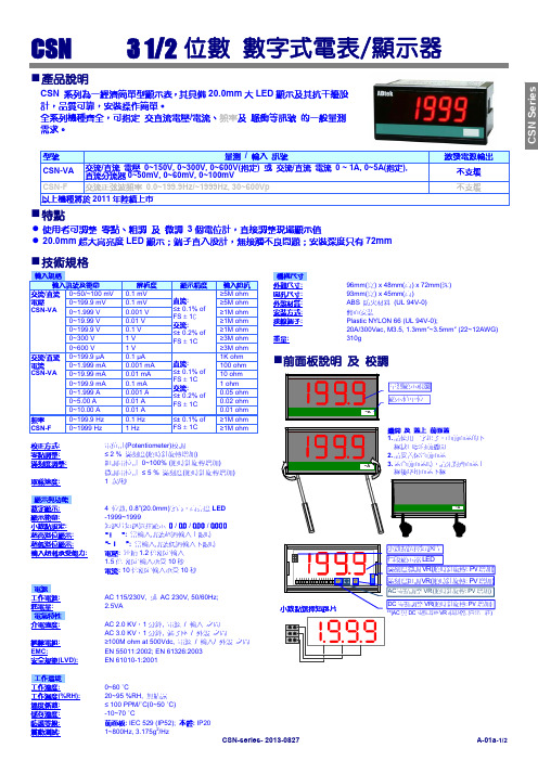 CSN-VA 数显电表
