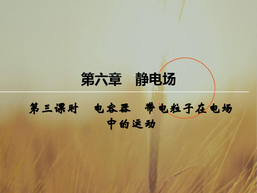 创新大课堂2018届高三物理一轮复习课件：第六章 静电场 3