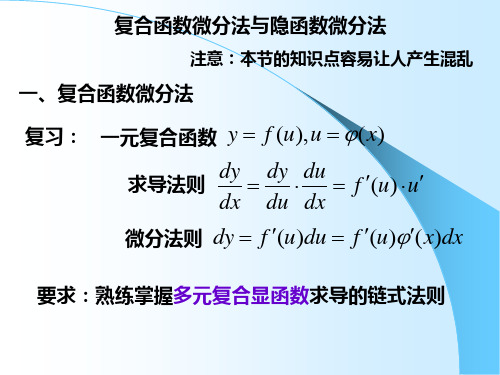 复合函数微分法和隐函数微分法[精编文档]