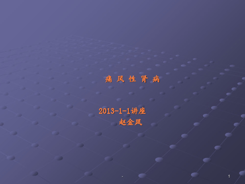 痛风性肾病护理查房pptppt课件