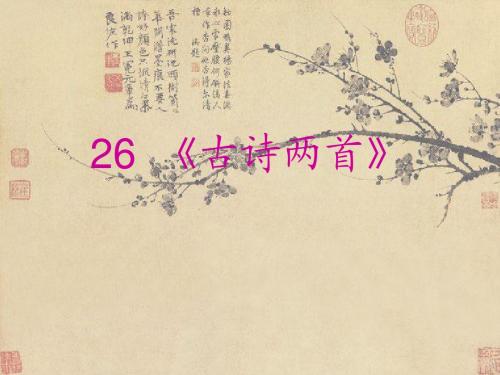 26 古诗两首_课件