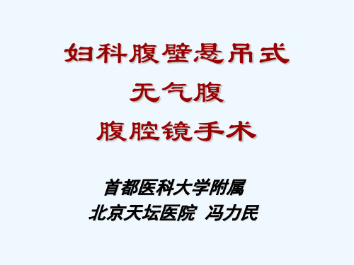 腹壁悬吊式无气腹妇科腹腔镜