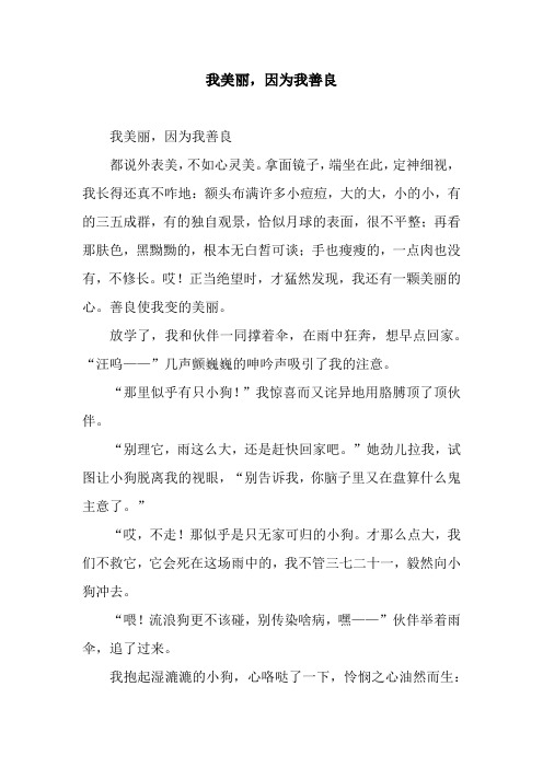 我美丽,因为我善良_1
